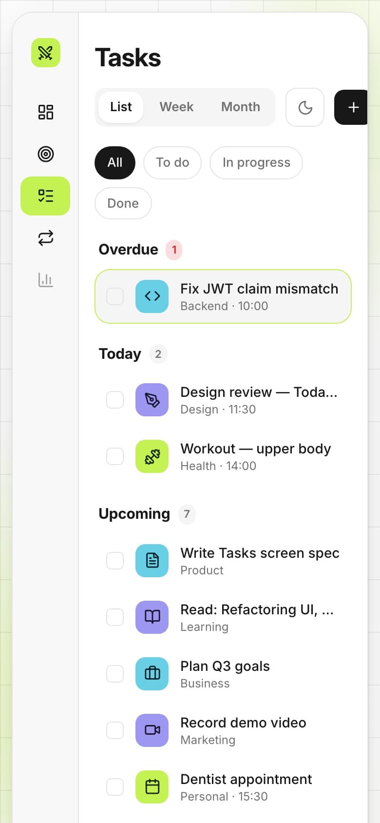 Tasks